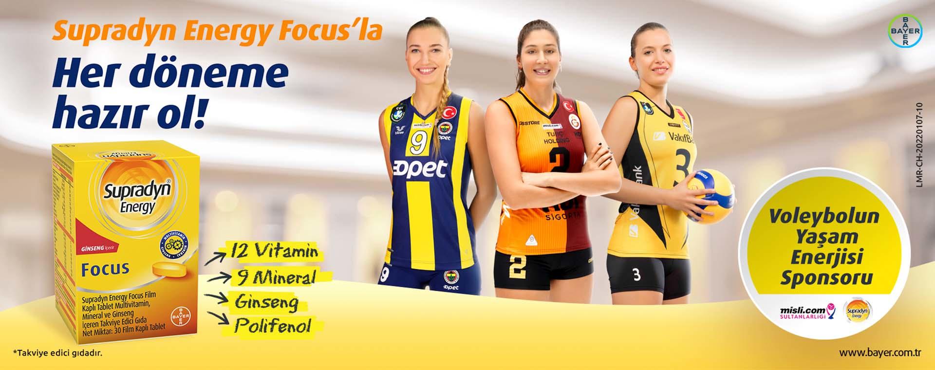 Supradyn® Energy Focus Voleybolun Yaşam Enerjisi Sponsoru