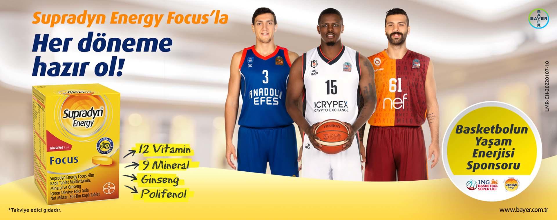 Supradyn® Energy Focus Basketbolun Yaşam Enerjisi Sponsoru